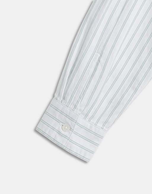 A.Collective striped oxford shirt in green, 9 of 9
