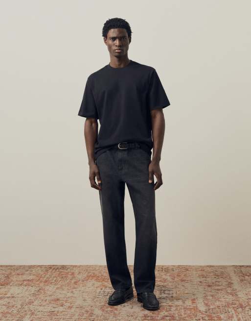A.Collective super heavyweight T-shirt i sort, 2 af 9