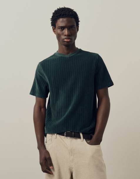 A.Collective T-shirt a costine kaki - view 1