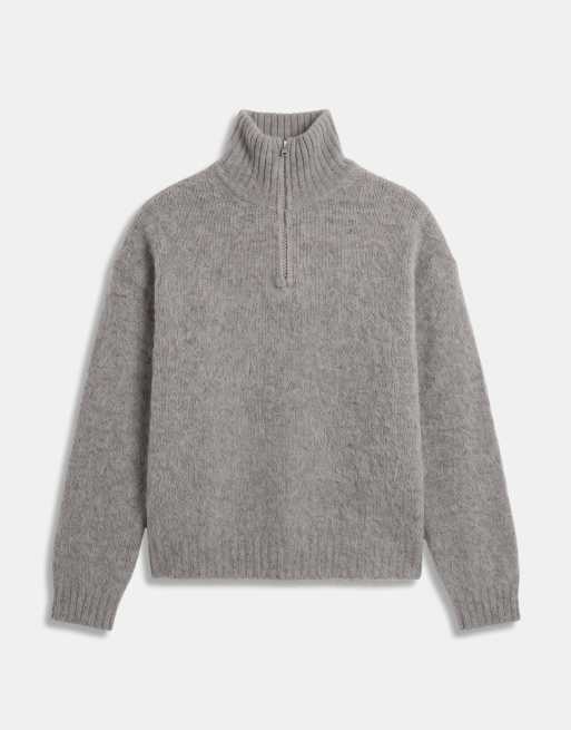 A.Collective trui met opstaande boord in beige, 6 van 9