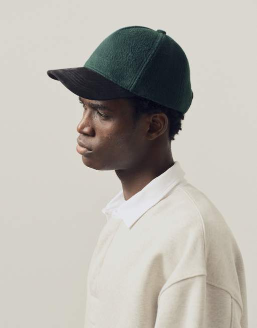 A.Collective wool blend cap in green, 4 of 8
