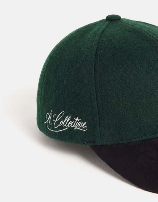 A.Collective wool blend cap in green, 7 of 8