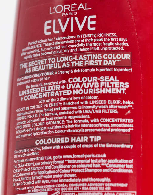 Acondicionador de 500 ml Colour Protect Elvive de L'Oreal, 3 de 4