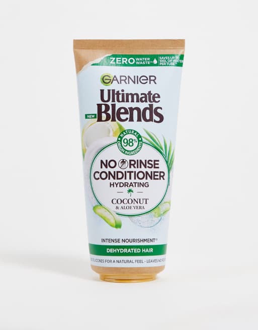 Acondicionador sin aclarado para cabellos normales de aloe vera y coco Ultimate Blends de 200 ml de Garnier
