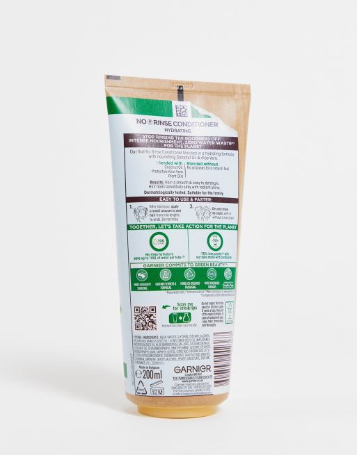 Acondicionador sin aclarado para cabellos normales de aloe vera y coco Ultimate Blends de 200 ml de Garnier, 3 de 4