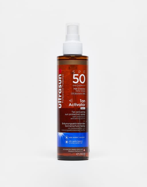 Activador de bronceado en espray con FPS 50 Body Tan de 200 ml de Ultrasun