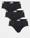[adidas] Adidas 3 pack active flex briefs in black XL BLACK