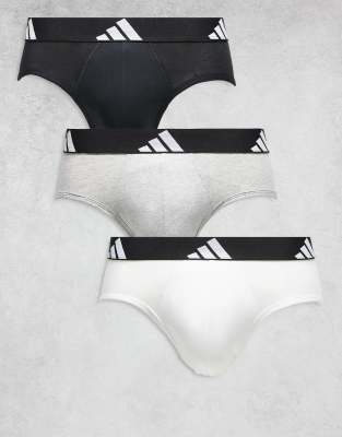 adidas Adidas 3 pack active flex cotton briefs in multi