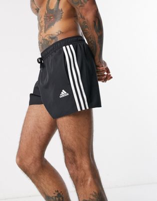 adidas 3 stripe swim shorts in black | ASOS