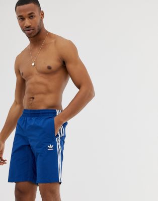 adidas three stripe swim shorts