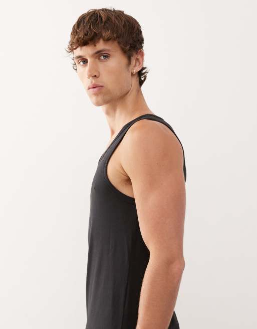 adidas – Active Core – 2er-Pack Trägertops aus Baumwolle in Schwarz, 4 von 5
