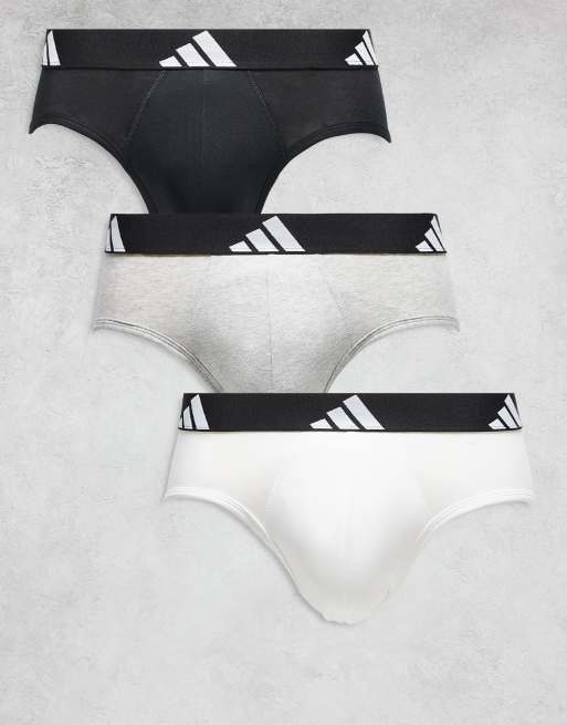 adidas - Active Flex - Confezione da 3 slip sportivi in cotone multicolore