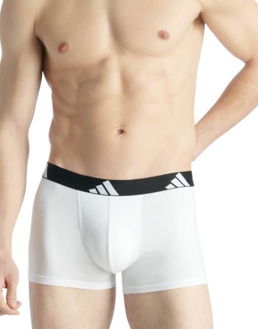 adidas - Active Flex - Set van 3 katoenen boxershorts in zwart, grijs en wit, 2 van 3