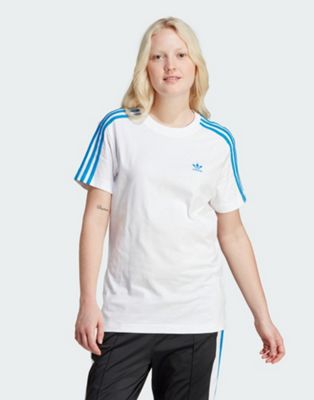 adidas Adibreak back print t-shirt in white