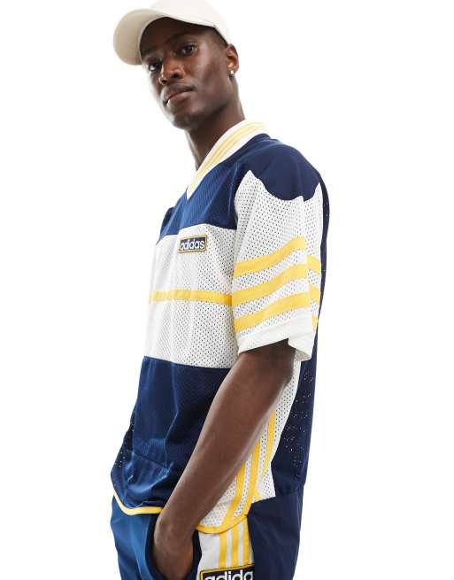 adidas – Adicolor Adibreak – Trikot aus Netzstoff in Blau