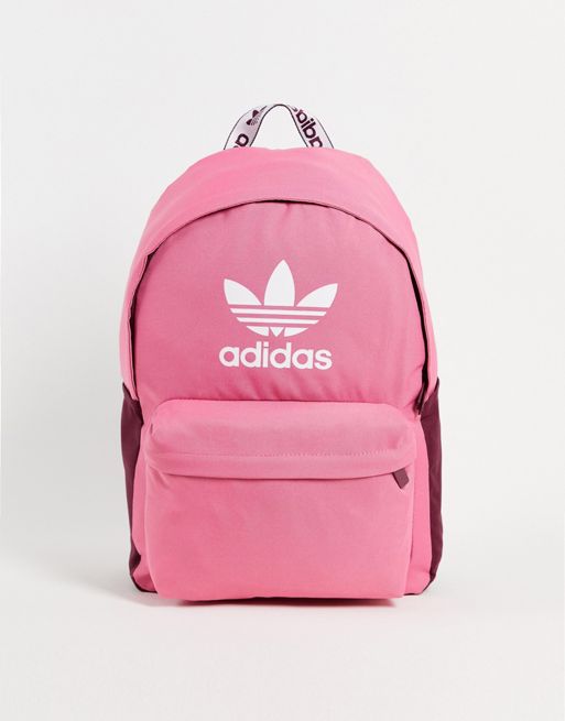 adidas Adicolor backpack in pink | ASOS