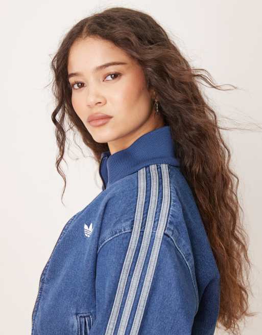 adidas - Adicolor - Blå træningstop i denim i 90'er-stil, 2 af 4