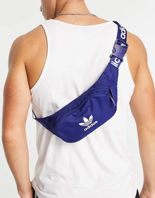 Adidas bum bag blue sales