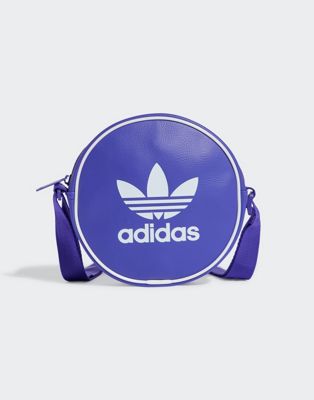 adidas Adicolor Classic Round Bag in purple - ASOS Price Checker