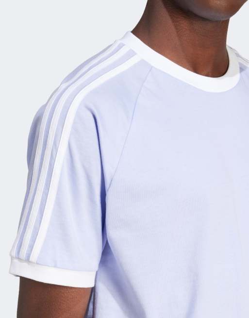 adidas Adicolor Classics 3-stripe t-shirt in lilac, 2 of 4