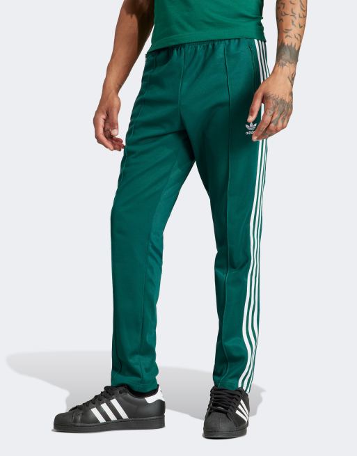 Mens green adidas track pants sale