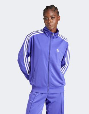 adidas Adicolor Classics Loose Firebird Track Top in Purple - ASOS Price Checker