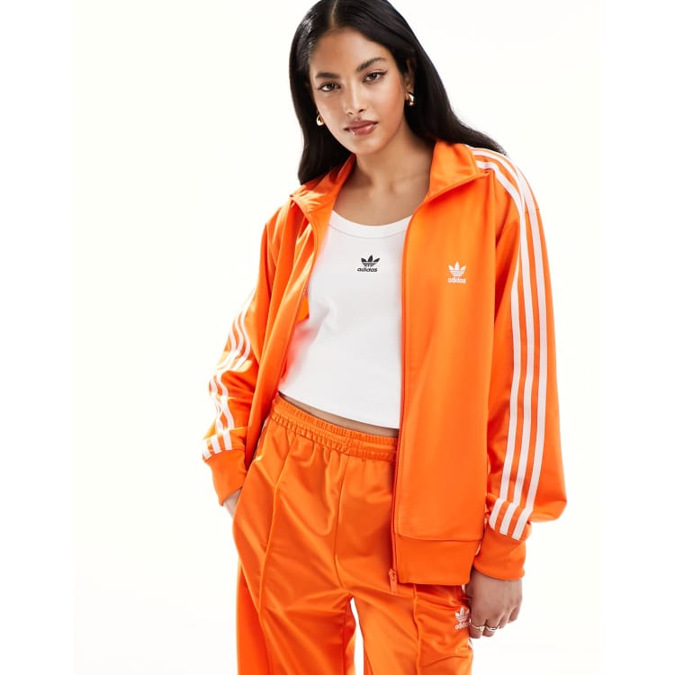 Adidas firebird jacket orange best sale