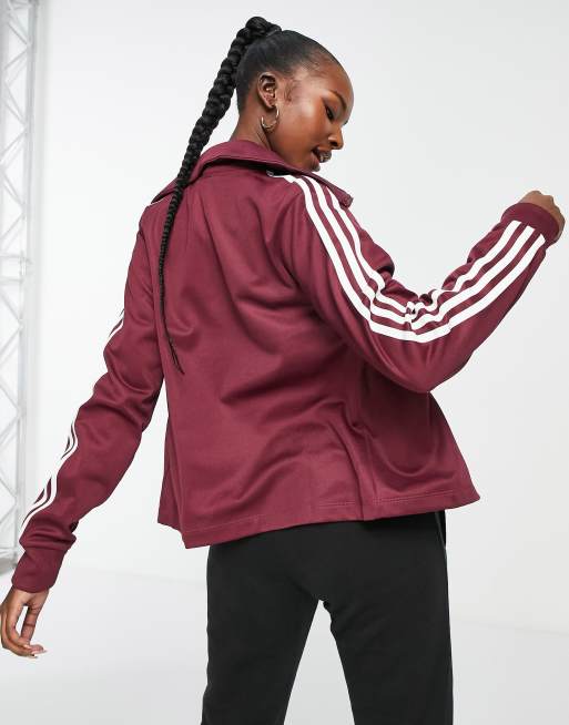 Maroon track clearance jacket