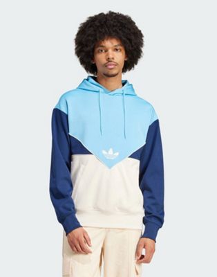 adidas Originals Adicolor Cutline hoodie in blue