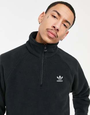 Adidas Originals Adicolor Polar Fleece Half-zip Sweatshirt In