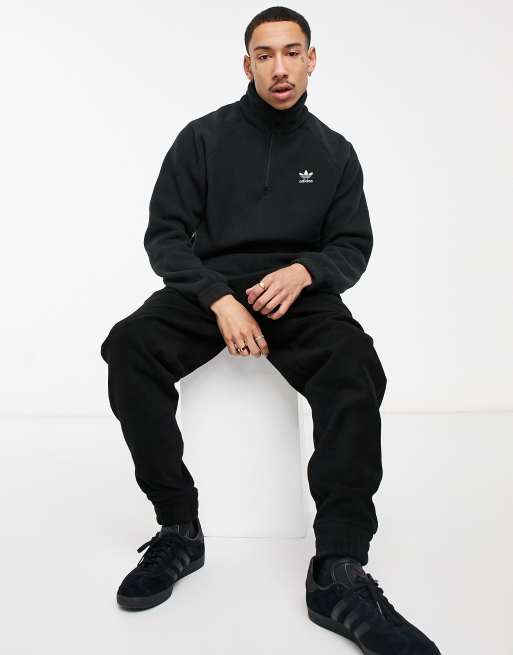 Adidas originals polar best sale fleece sweatshirt in blac