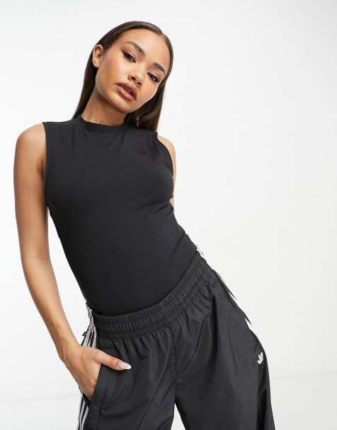 adidas Adicolor single jersey bodysuit in black