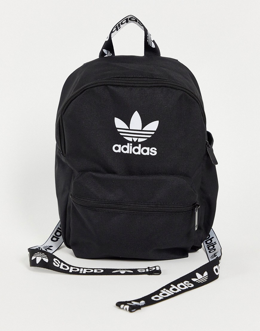 adidas Adicolor small backpack in black