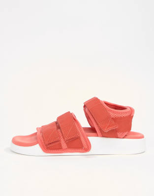 adidas sandal rouge