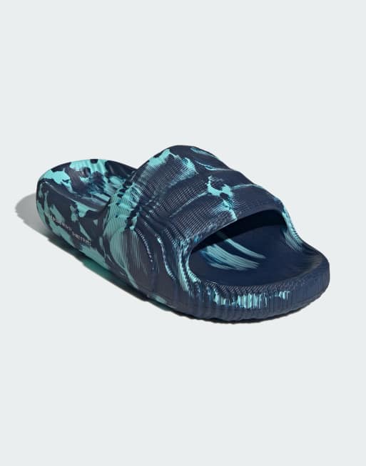 adidas Adilette 22 Slides in Blue ASOS