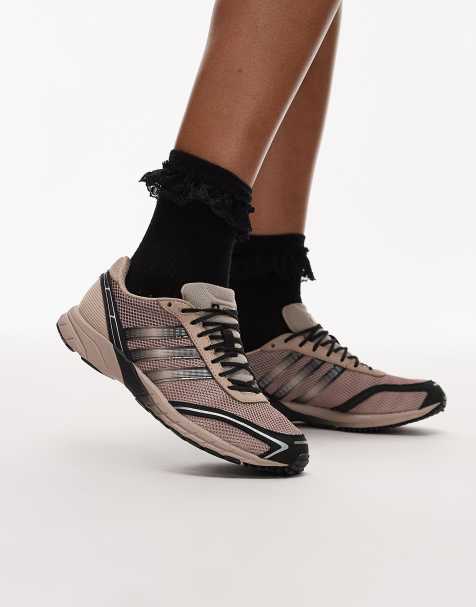 adidas – Adios OG – Brunrosa och svarta sneakers - view 1