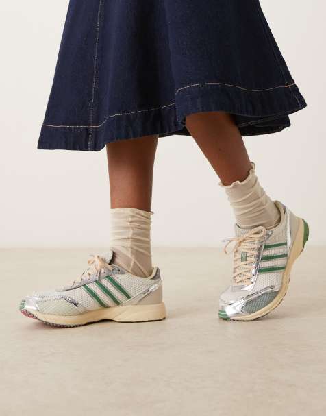 adidas Adios OG sneakers in white and green - view 1