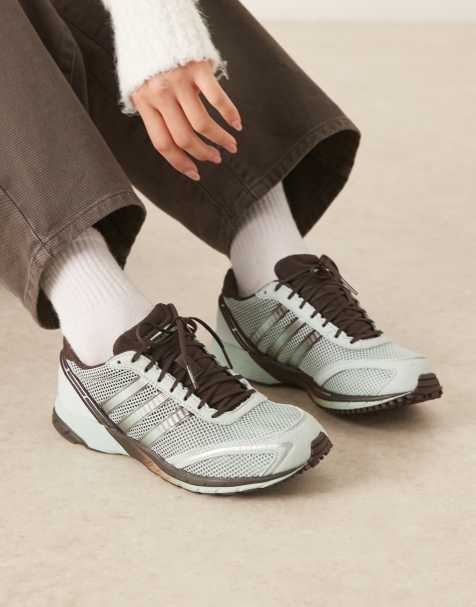 adidas Adios OG trainers in brown and green - view 1