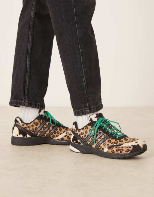 adidas Adios OG trainers in leopard pony hair, 5 of 5