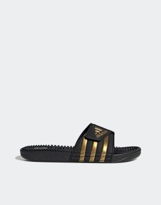 adidas - Adissage - Slider in Schwarz