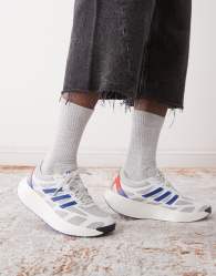 adidas Adizero Aruku trainers in white and blue