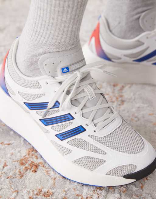 adidas Adizero Aruku trainers in white and blue, 5 of 5