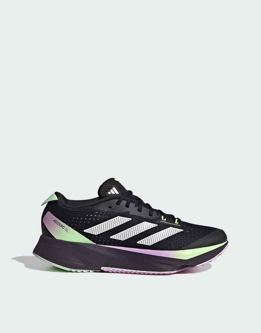 adidas Adizero SLW running trainers in black