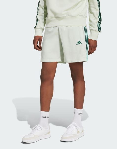 adidas Aeroready Essentials – Chelsea – Jasnozielone szorty z 3 paskami - view 1