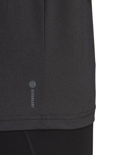 ☆adidas☆ AeroReady Train Essential 3S Tee adidas Aeroready Train Essentials 3-Stripes Tee in black and