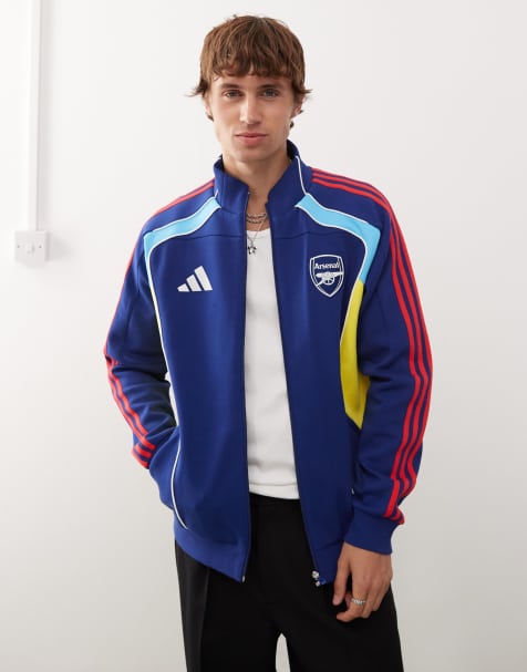 adidas - Arsenal - Carnaval trainingsjack in blauw, geel en rood - view 1