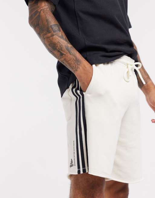 Adidas white hot sale shorts with pockets