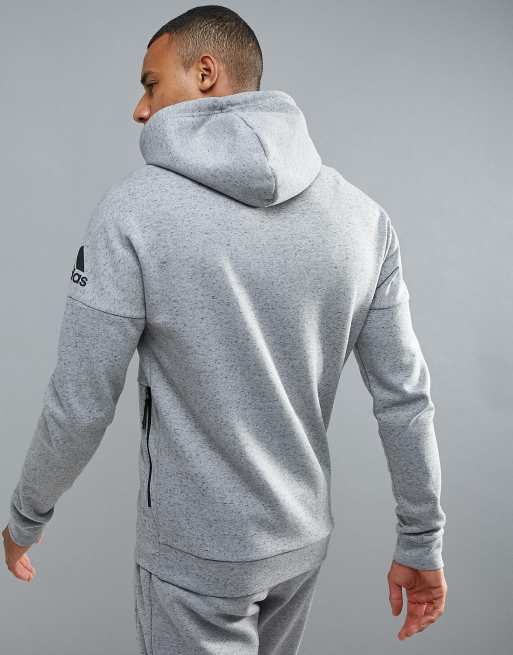 adidas Athletics Stadium Full Zip Hoodie In Grey BQ1648