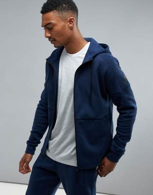 adidas navy zip hoodie