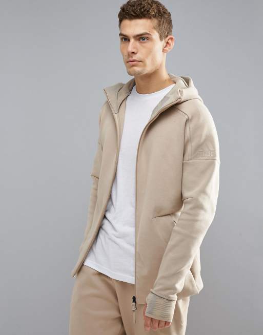 Adidas Athletics ZNE 2 hoodie in beige bq0091 |